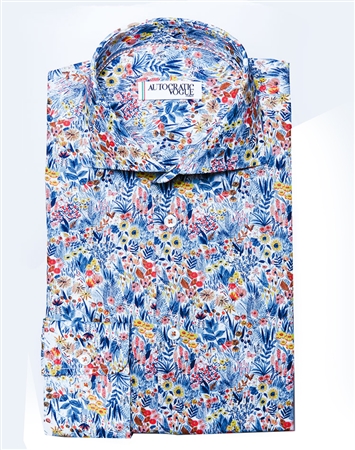 Men's Designer Floral Dress Shirt | Italian Fashion Shirt | Autocratic ...