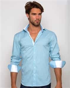 Autocratic Vogue - Portogallo | Blue Italian Dress Shirt