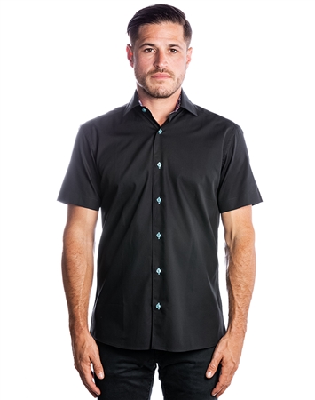 blue dress shirt white collar Men's Stripe Non-Iron Classic Fit Winchester Formal The 25 Best Fit-and-Flare pattern:floral Size:M.