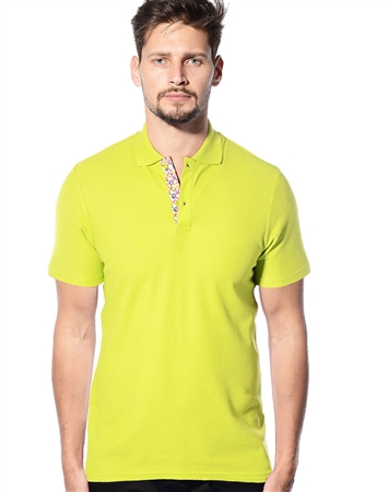 Shop Unique Color polo Shirt- Men Lime Color Short Sleeve Polo | Next ...