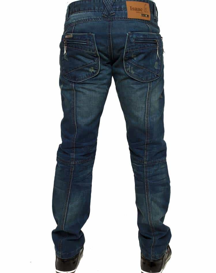 Dark Blue jeans- Isaac B Jeans 049 dark blue